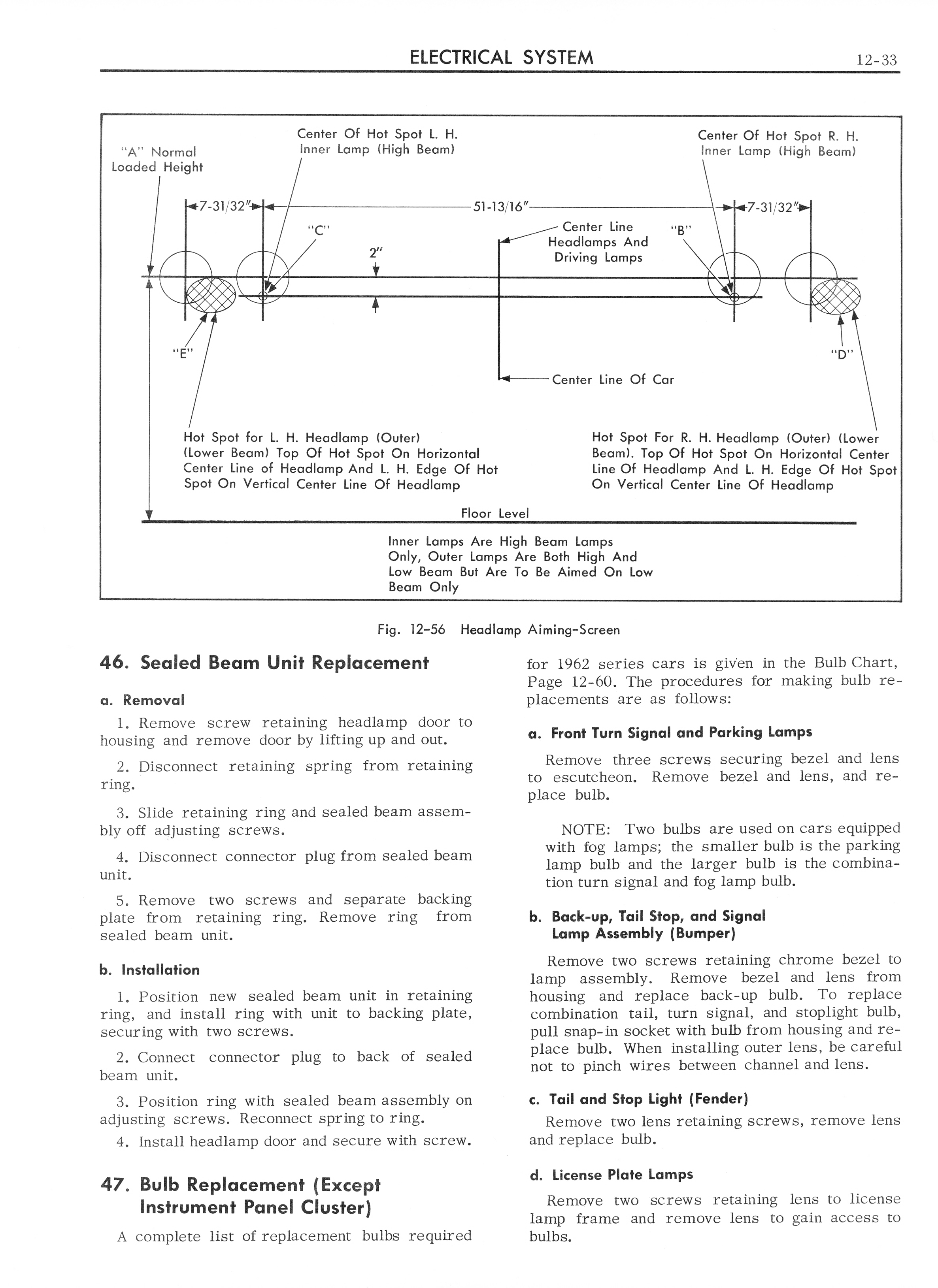 1962 Cadillac Shop Manual - Electrical Page 33 of 62